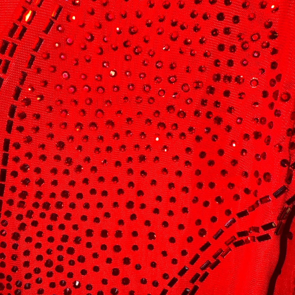 Red Beaded Dress